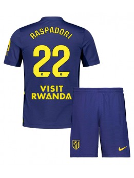 Atletico Madrid Giacomo Raspadori #22 Replika Borta Kläder Barn 2025-26 Kortärmad (+ byxor)